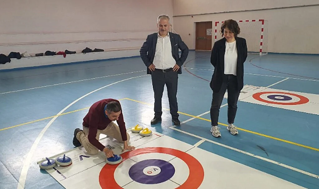Samsun'da Öğretmenler Arası Floor Curling Turnuvası düzenlendi