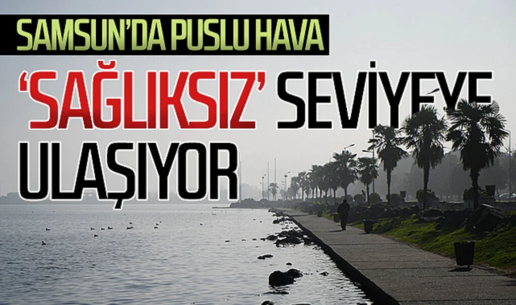 Samsun'da puslu hava 'sağlıksız' seviyeye ulaşıyor