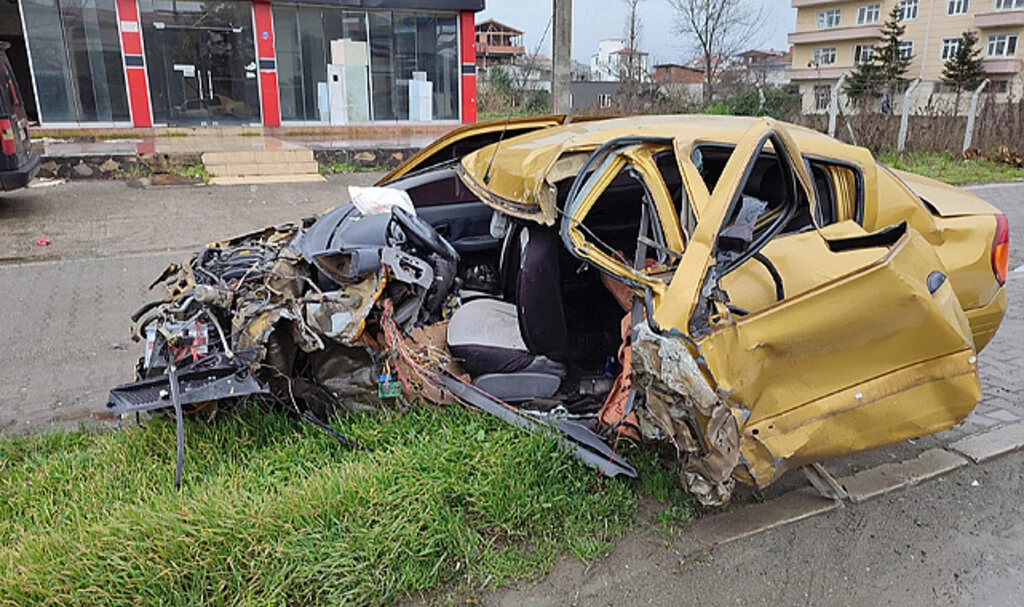 Samsun'da Trafik Kazalarında 4 Kişi Yaralandı
