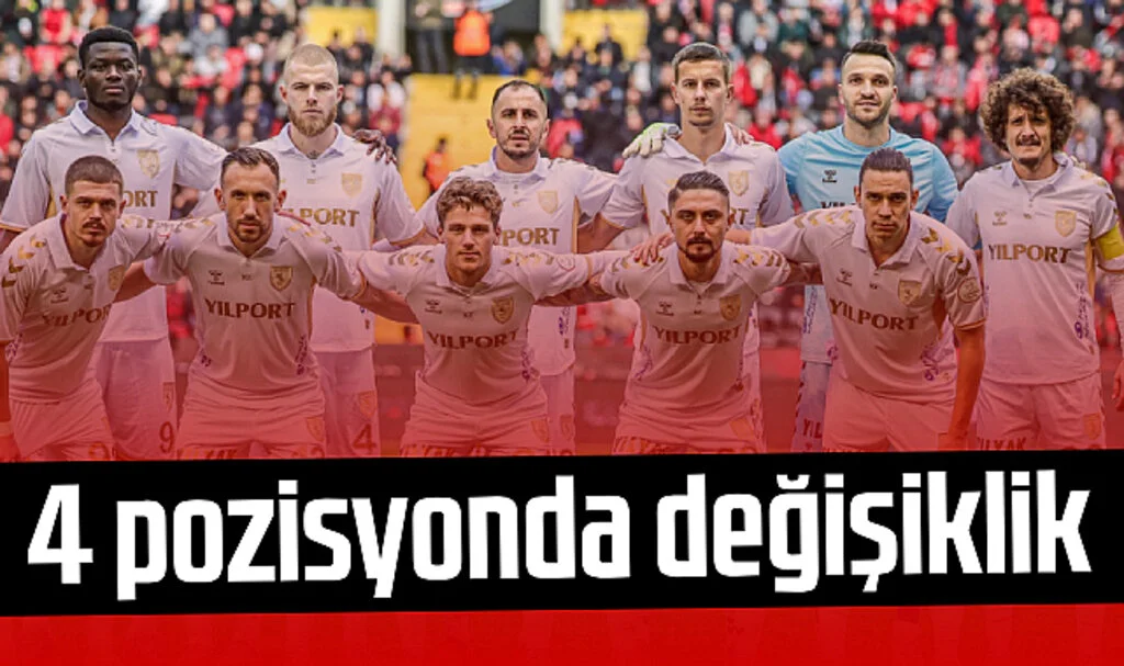 Samsunspor'da 4 pozisyonda değişiklik