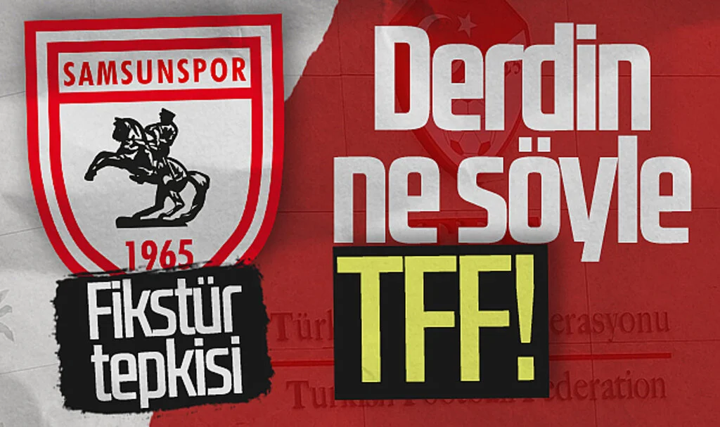Samsunspor taraftarından fikstür tepkisi! Derdin ne söyle TFF!