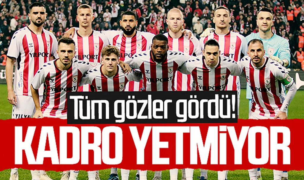 Samsunspor'un kadrosu yetersiz kaldı