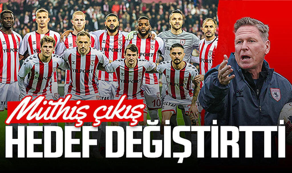 Samsunspor’un müthiş çıkışı hedef değiştirtti