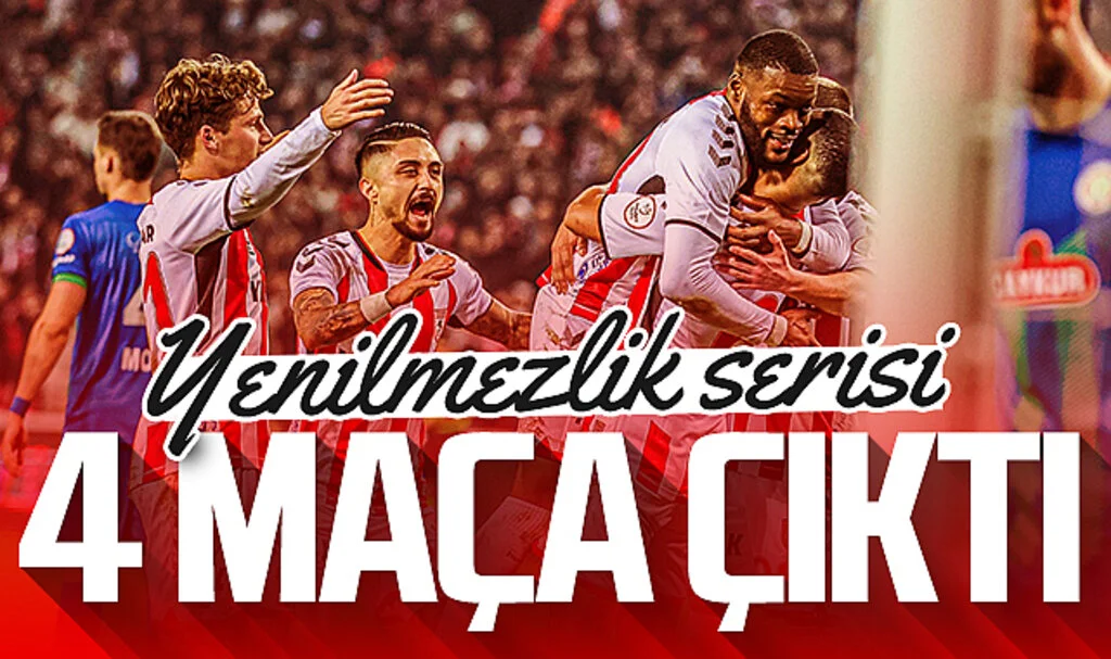 Samsunspor'un yenilmezlik serisi 4 maça çıktı