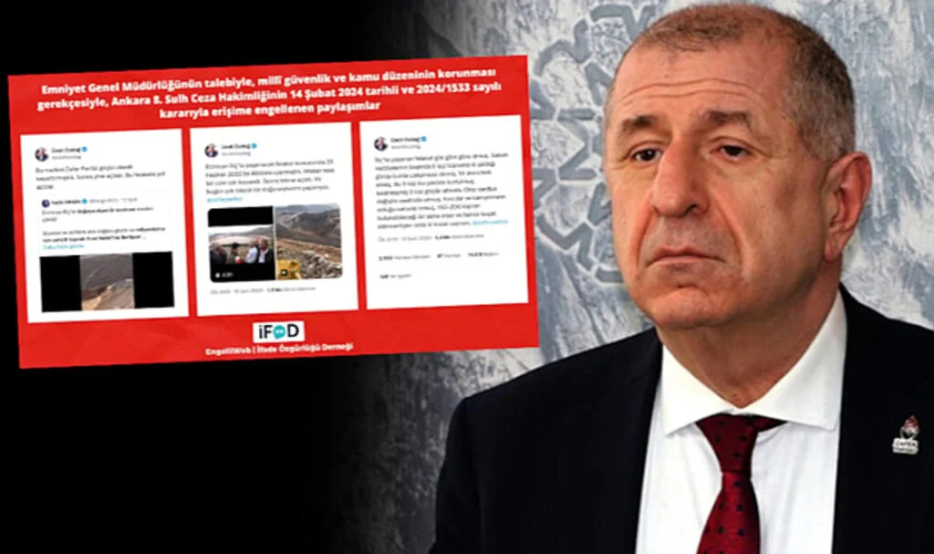 Ümit Özdağ'ın İliç Paylaşımlarına Erişim Engeli: SSR Madencilik Faciasıyla İlgili 45 Paylaşım Kapatıldı
