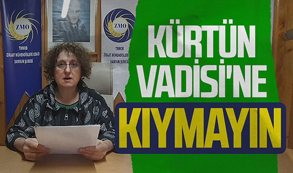 ZMO Samsun Şube Başkanı Havva Yurdunuseven Bayzat: Kürtün Vadisi'ne kıymayın 
