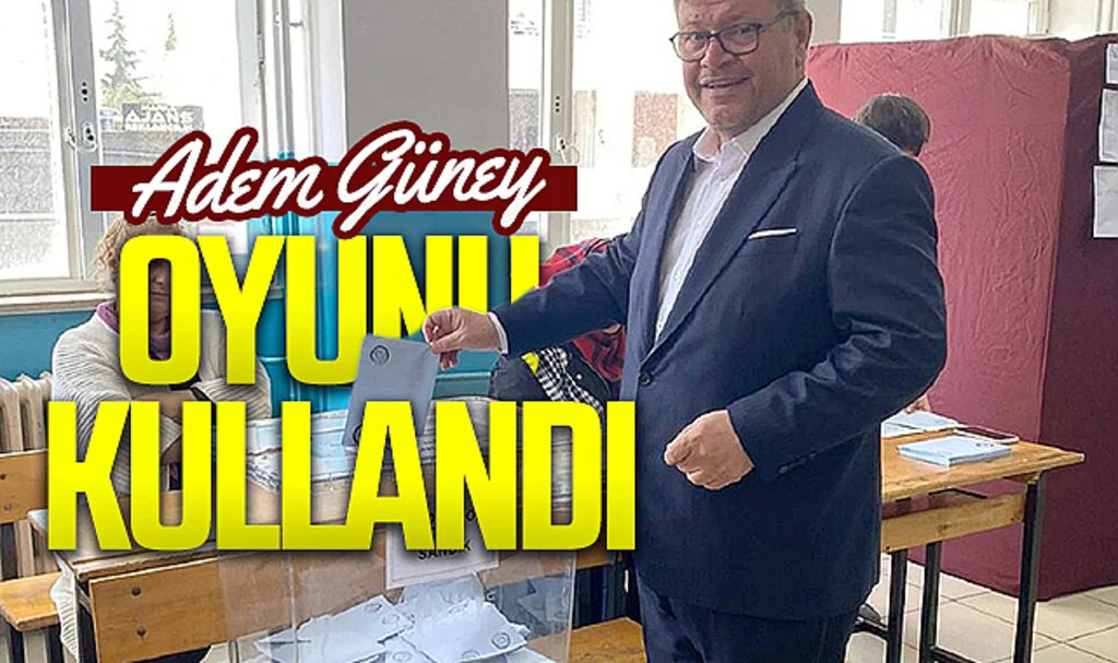 Yeniden Refah Partisi'nin Samsun Büyükşehir Adayı Adem Güney Oyunu Kullandı