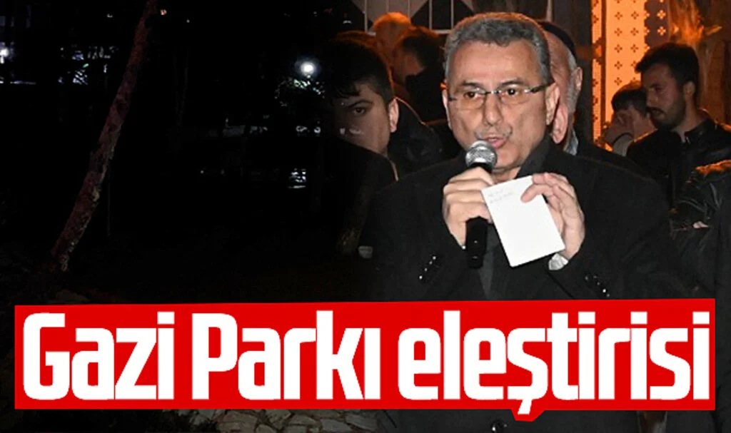 AK Parti İlkadım Belediye Başkan Adayı İhsan Kurnaz'dan Gazi Parkı eleştirisi