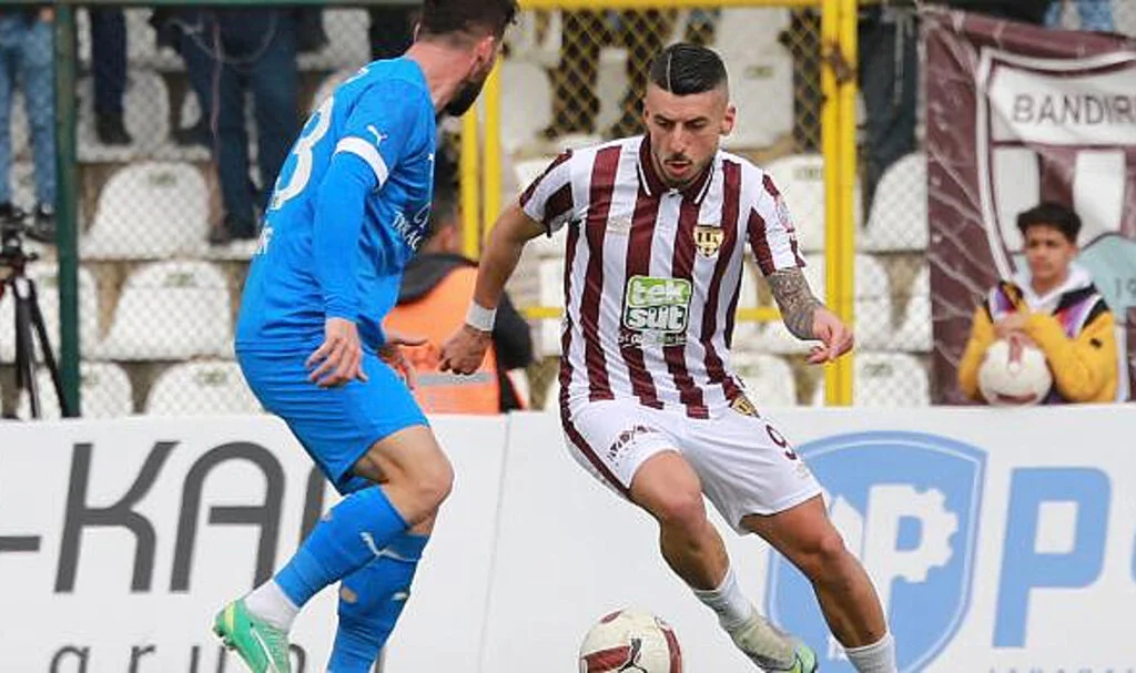 Bandırmaspor - Bodrum FK maçında gol sesi çıkmadı