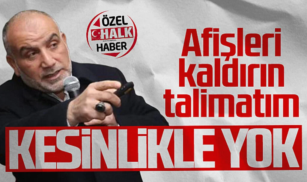 Canik Belediye Başkanı İbrahim Sandıkçı: 'Afişleri kaldırın talimatım kesinlikle yok'