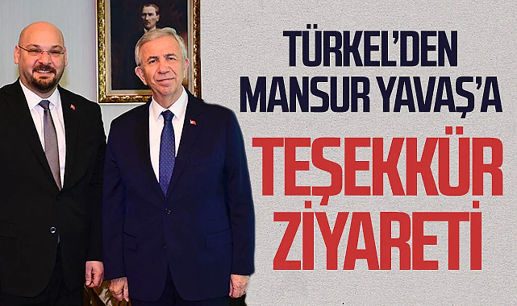 CHP Atakum Belediyesi Başkan Adayı Serhat Türkel’den Mansur Yavaş’a teşekkür ziyareti