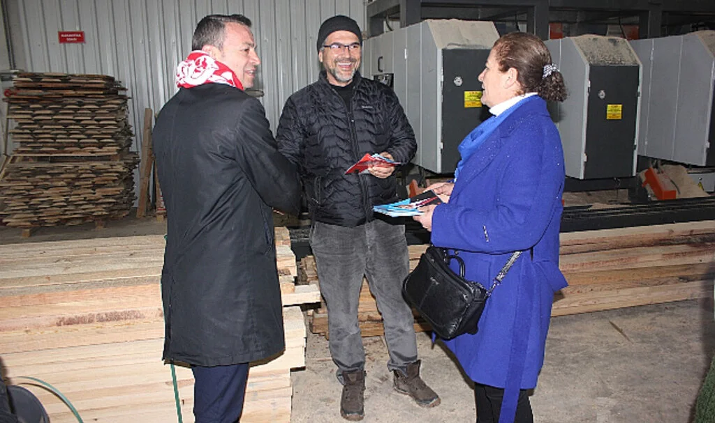 Ertaş Çoban, Havza OSB'de Yatırımcılarla Buluştu