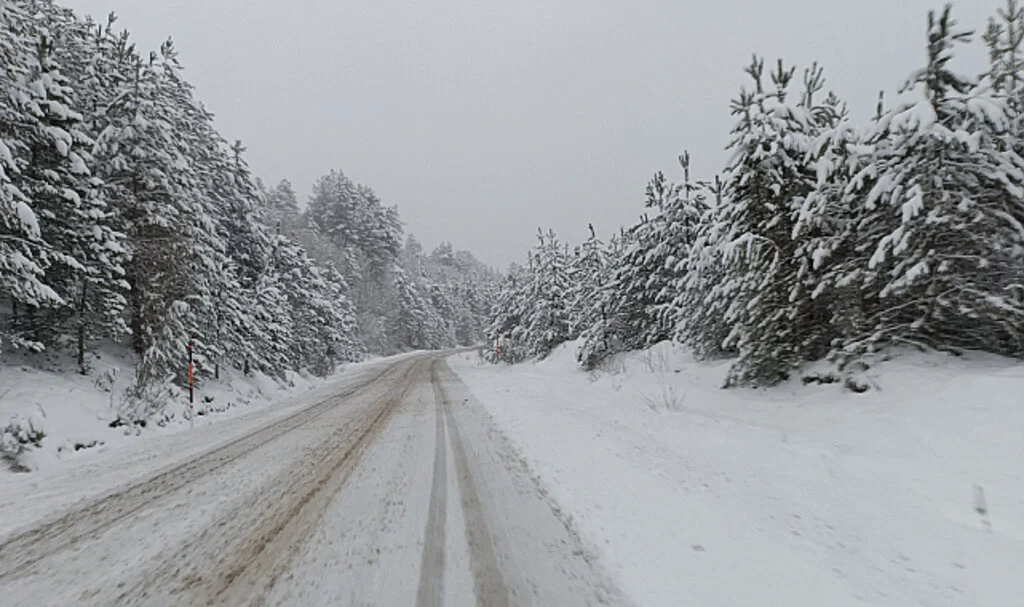 Kastamonu'da kar yağışı etkili oldu
