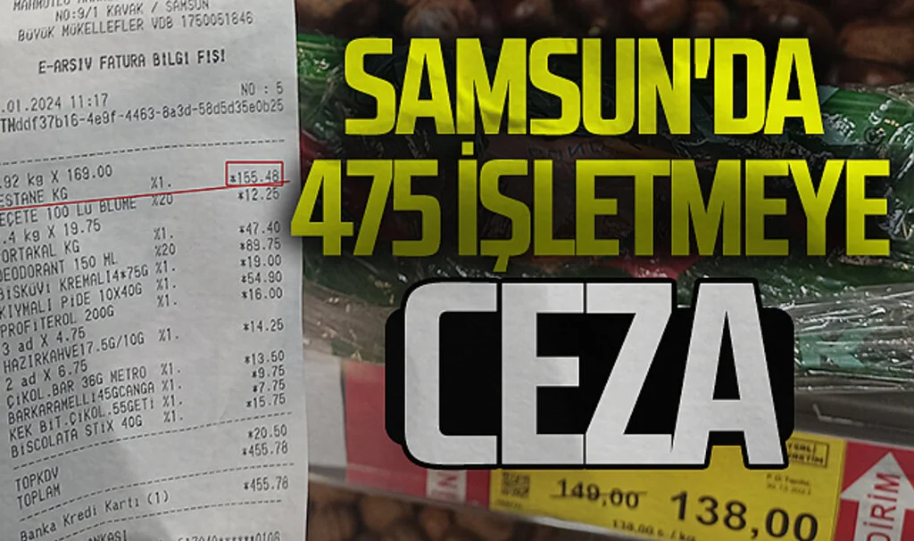 Samsun'da 475 İşletmeye 1,5 Milyon TL Ceza: Fahiş Fiyat Artışları Kontrol Altında!