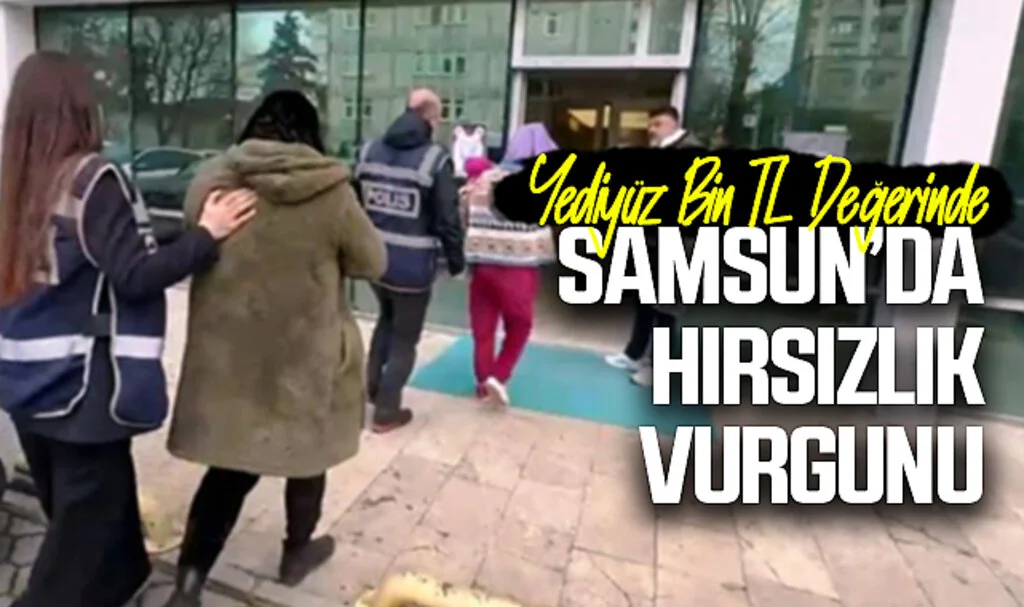 Samsun'da 725 Bin TL Değerinde Hırsızlık Zanlıları Tutuklandı