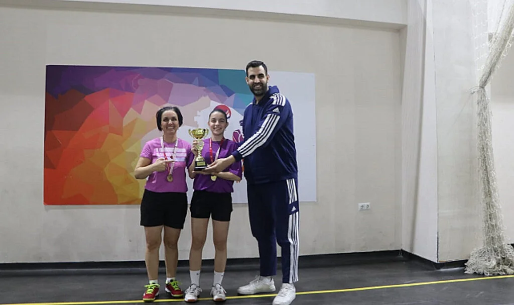 Samsun'da Aileler Arası Badminton Turnuvası