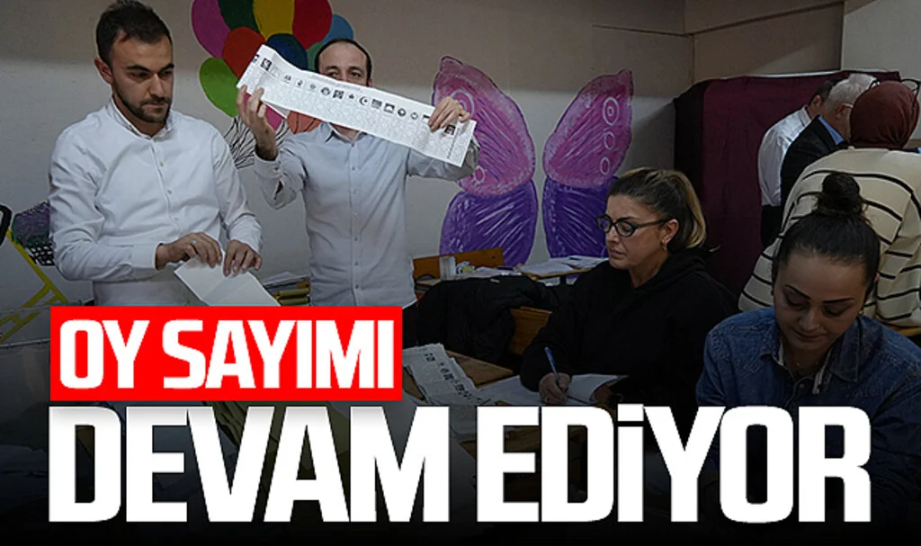 Samsun’da oy sayımı devam ediyor