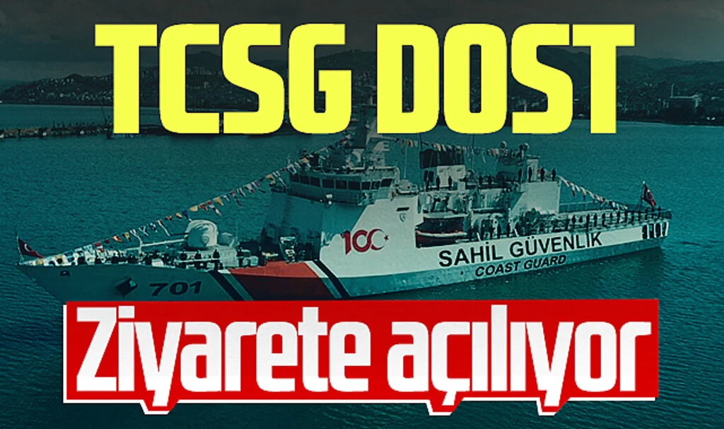 Samsun'da TCSG DOST Gemisi ziyarete açılıyor