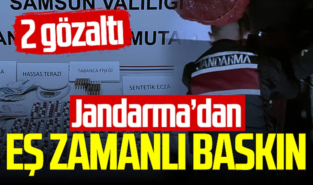 Samsun'da uyuşturucu operasyonu! 2 kişi gözaltında