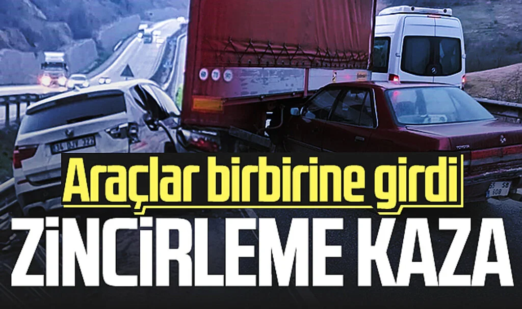 Samsun'da zincirleme kaza! Araçlar birbirine girdi...