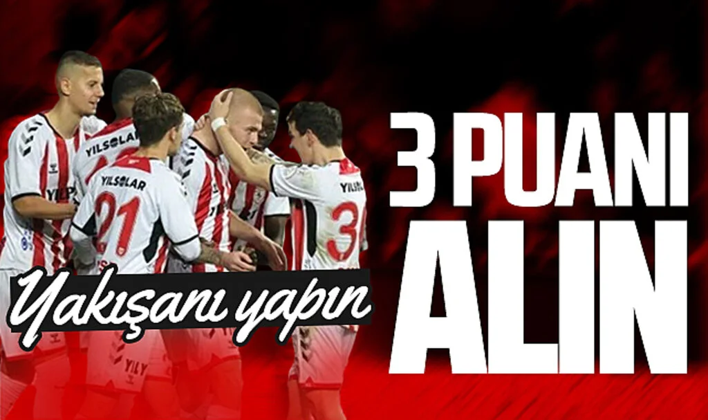 Samsunspor'da hedef 3 puan