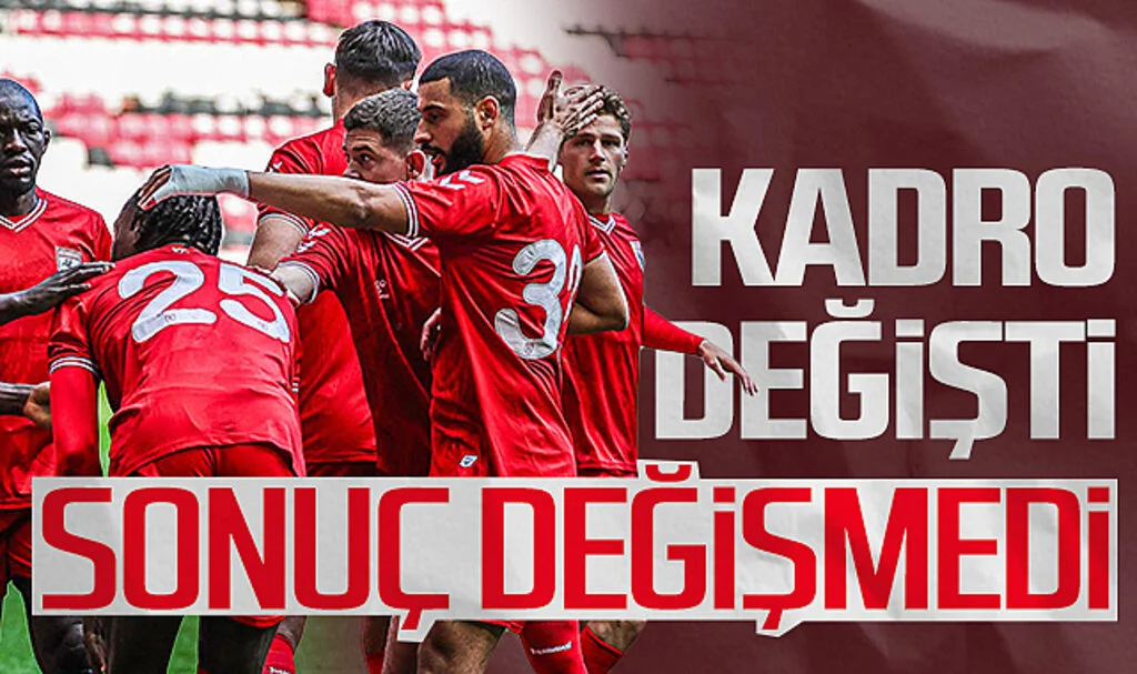 Samsunspor'da kadro değişti sonuç değişmedi