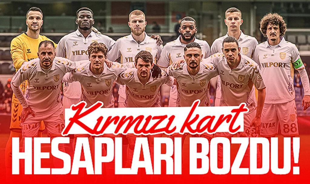 Samsunspor'da kırmızı kart hesapları bozdu