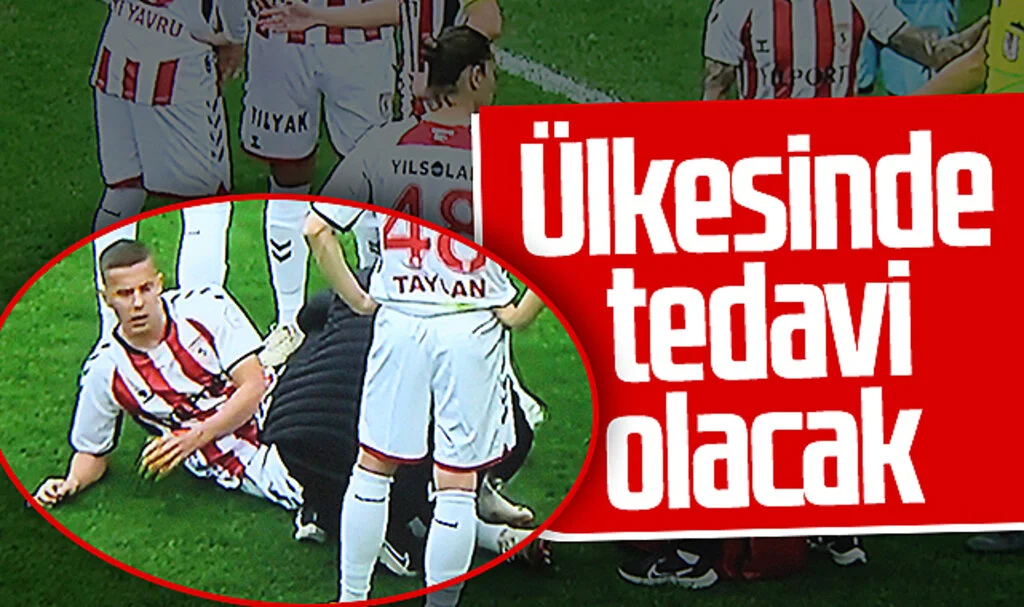 Samsunspor'da sakatlanan Satka'nın tedavisi ülkesinde sürecek