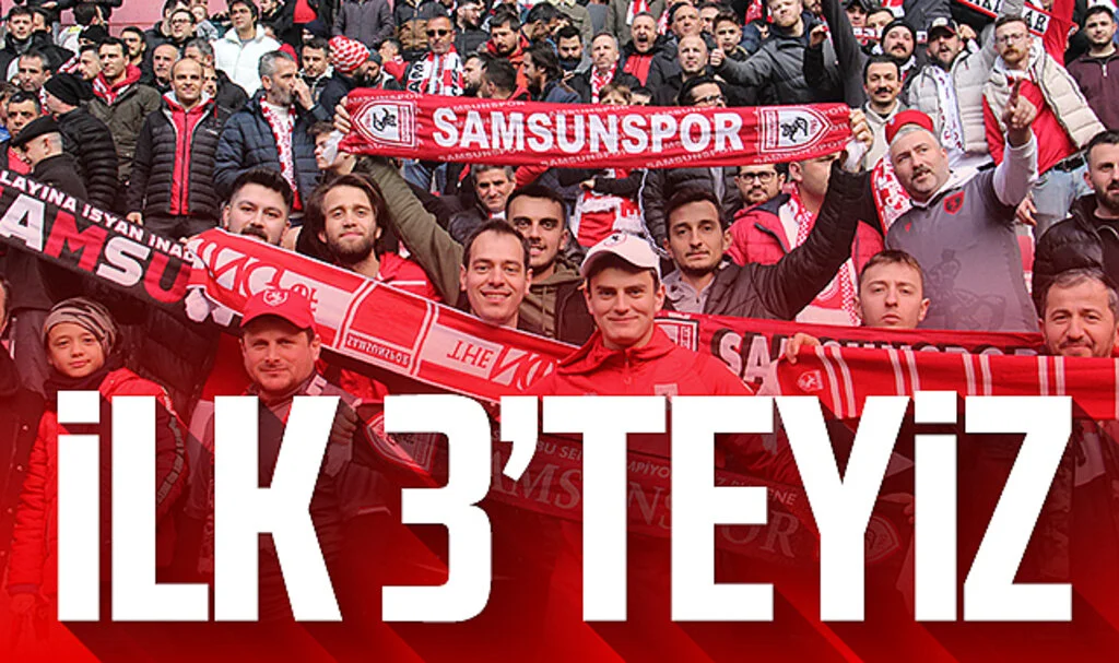 Samsunspor taraftarı ilk 3'te