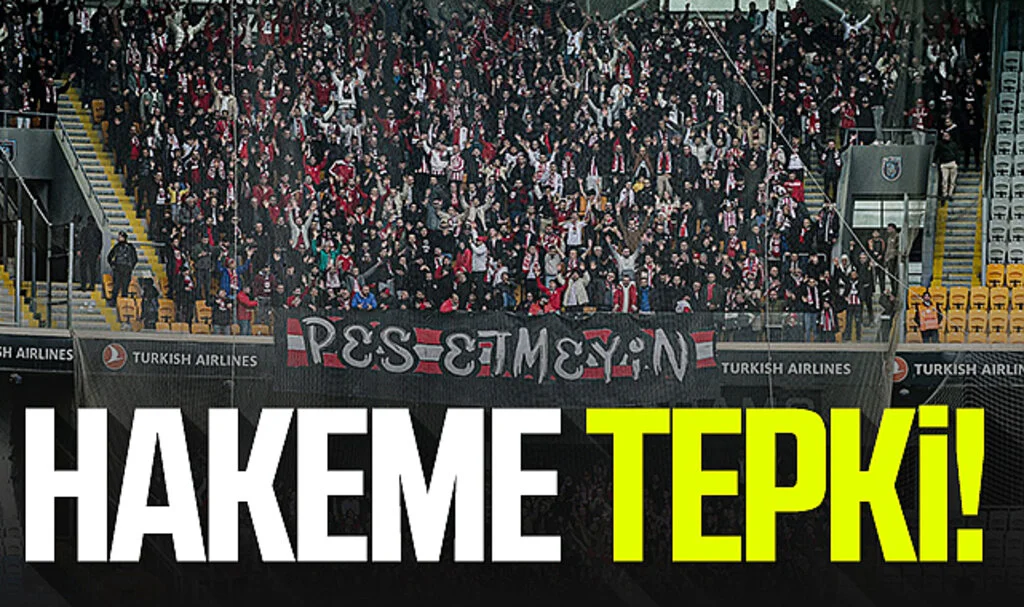 Samsunspor taraftarından hakeme tepki