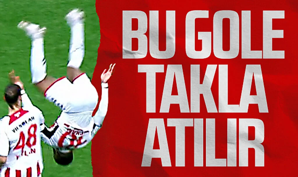 Samsunsporlu Ntcham golden sonra taklasını attı