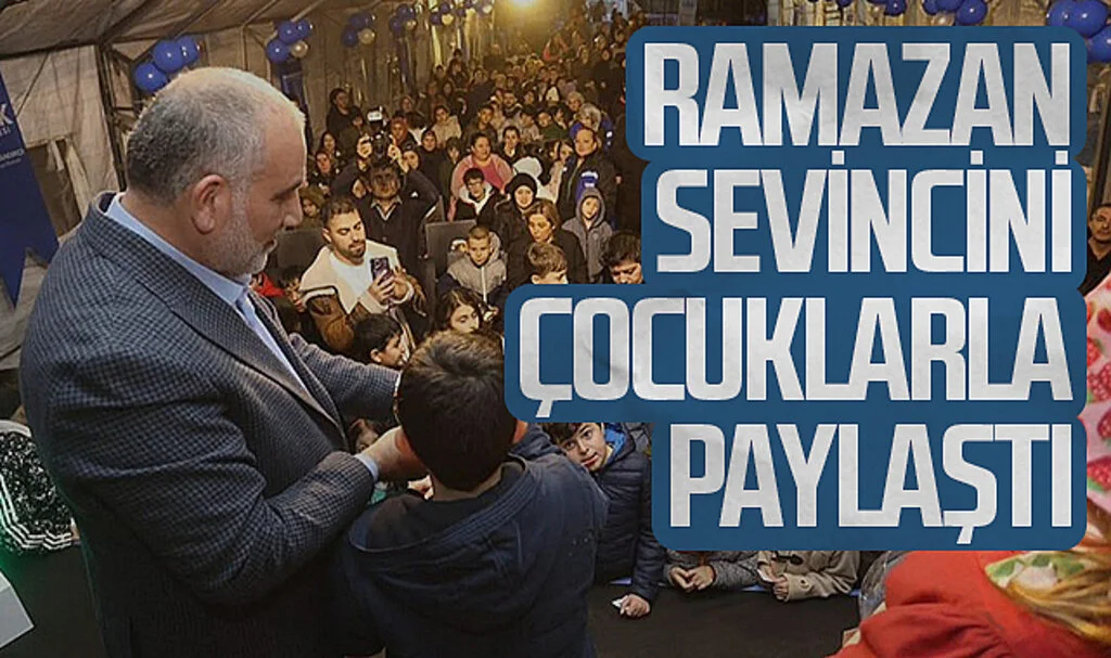 Canik Belediye Başkanı İbrahim Sandıkçı Ramazan Sevincini Çocuklarla Paylaştı