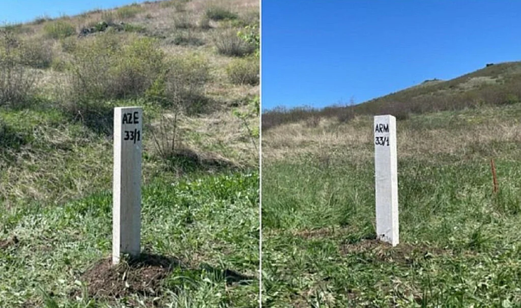 Azerbaycan ve Ermenistan Arasında İlk Sınır Taşı Yerleştirildi