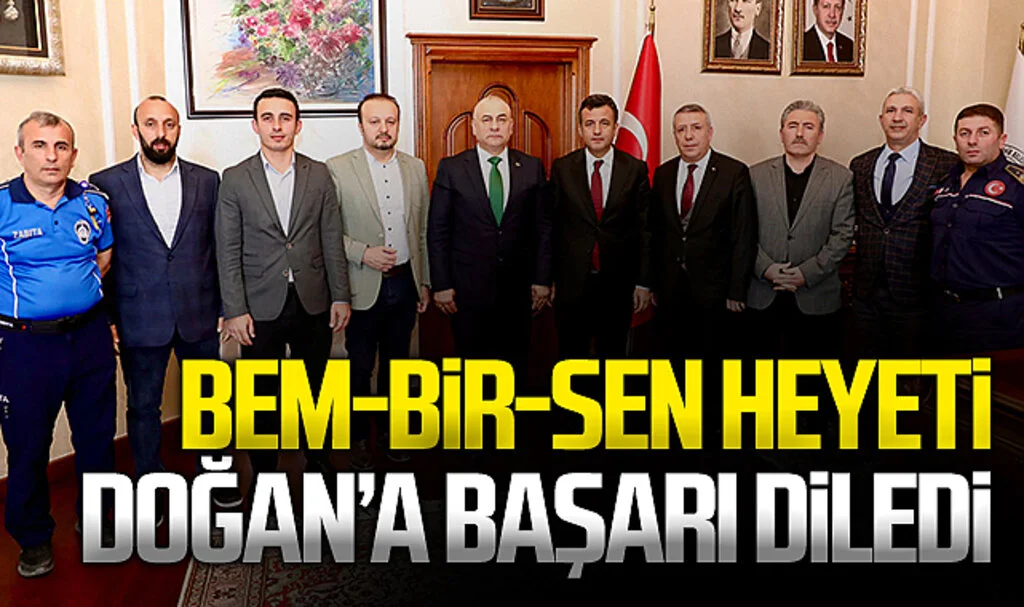 Bem-Bir-Sen heyeti Samsun Büyükşehir belediye Başkanı Halit Doğan'a başarı diledi