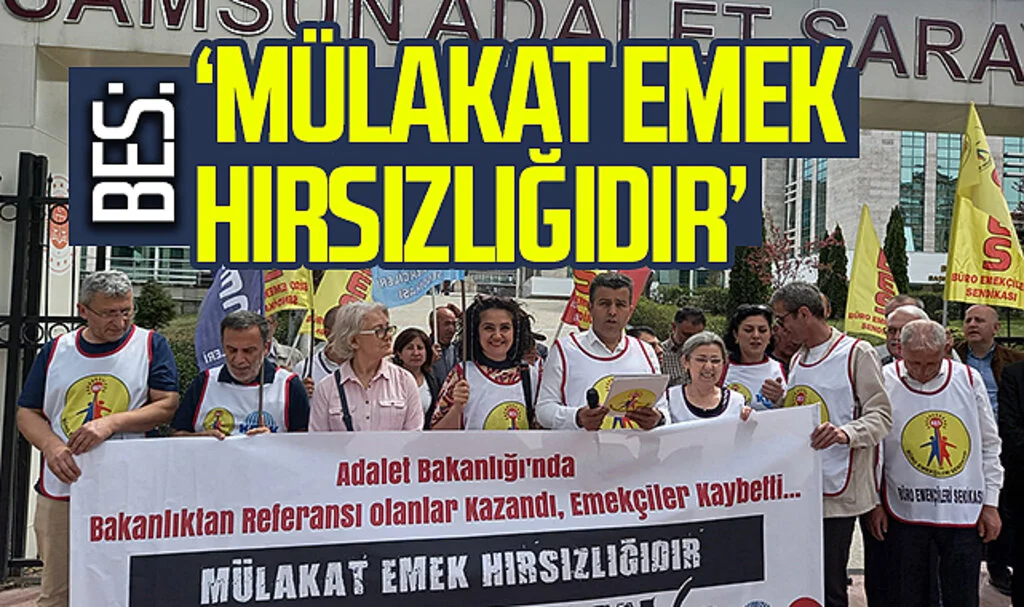 BES Samsun Şubesi üyeleri: 'Mülakat emek hırsızlığıdır"