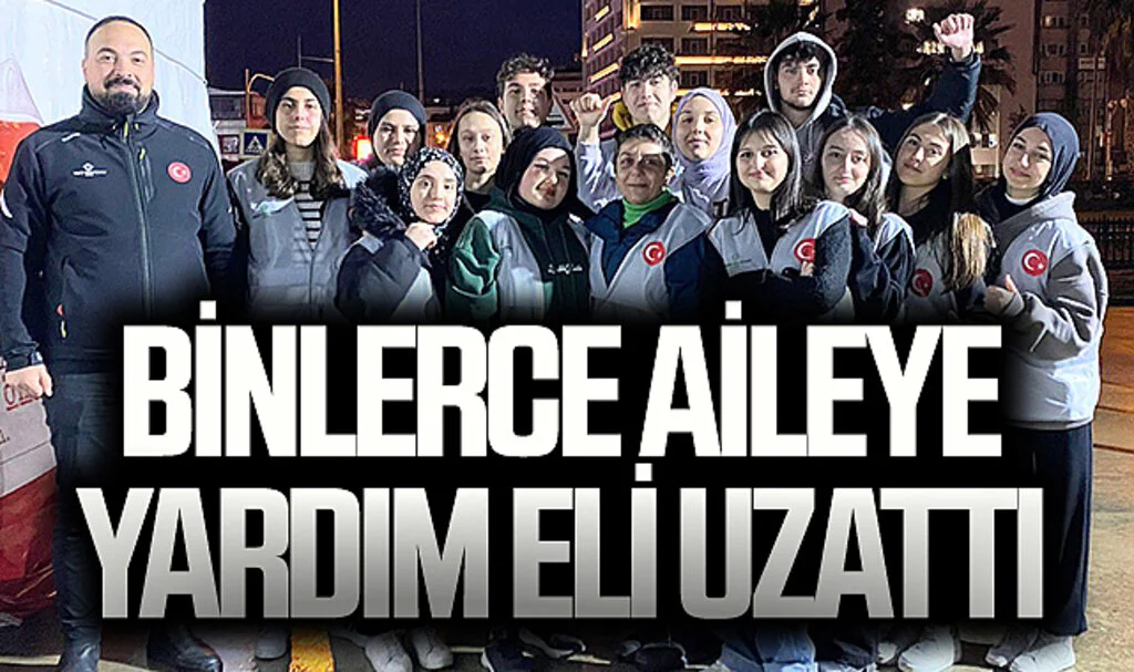 Binlerce aileye yardım eli uzattı