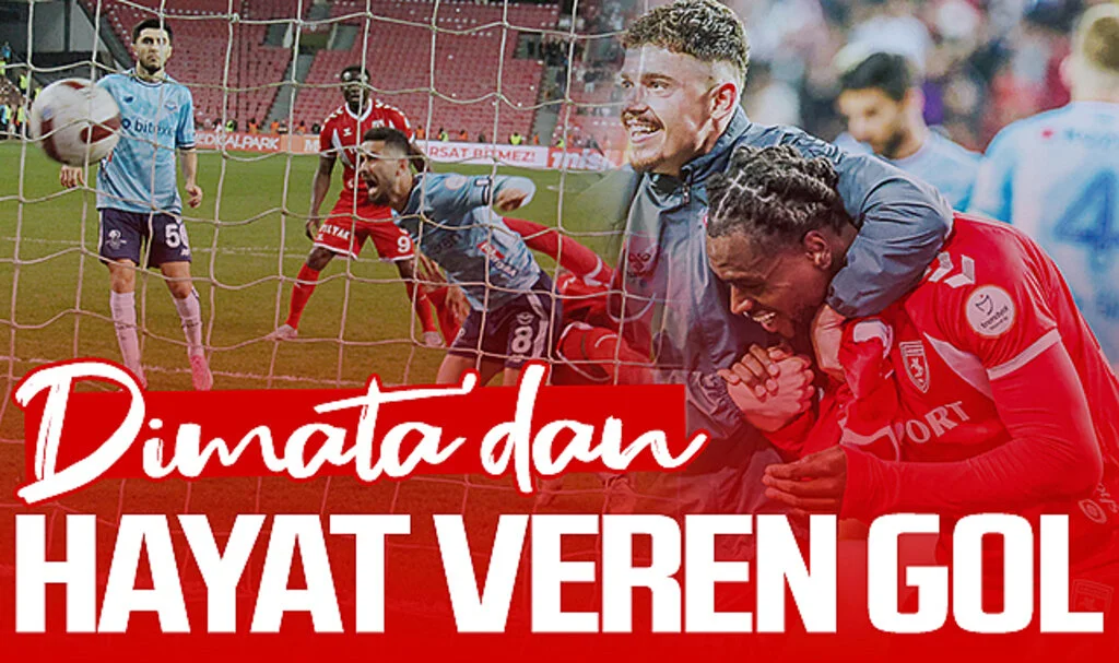 Dimata'dan Samsunspor'a hayat veren gol