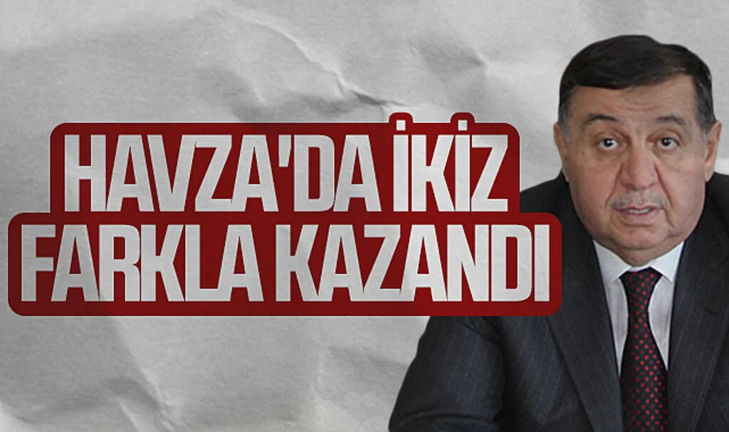 Havza'da İkiz farkla kazandı 