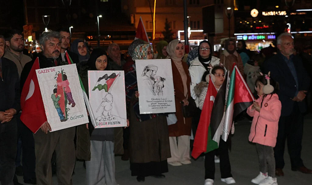 Havza'da İsrail Protestosu: Filistin İçin Dua ve Boykot Çağrısı