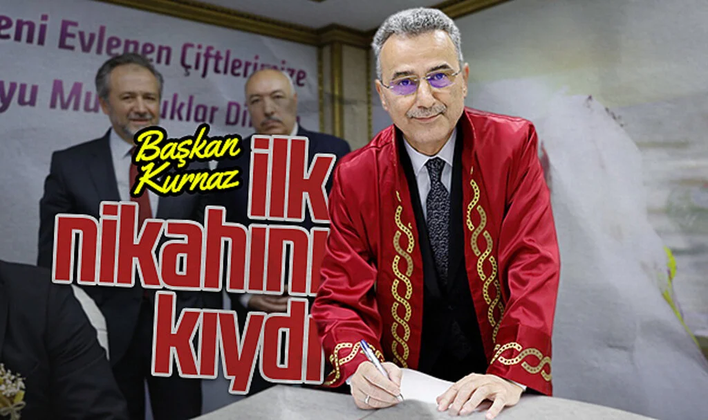 İlkadım Belediye Başkanı İhsan Kurnaz ilk nikahını kıydı 