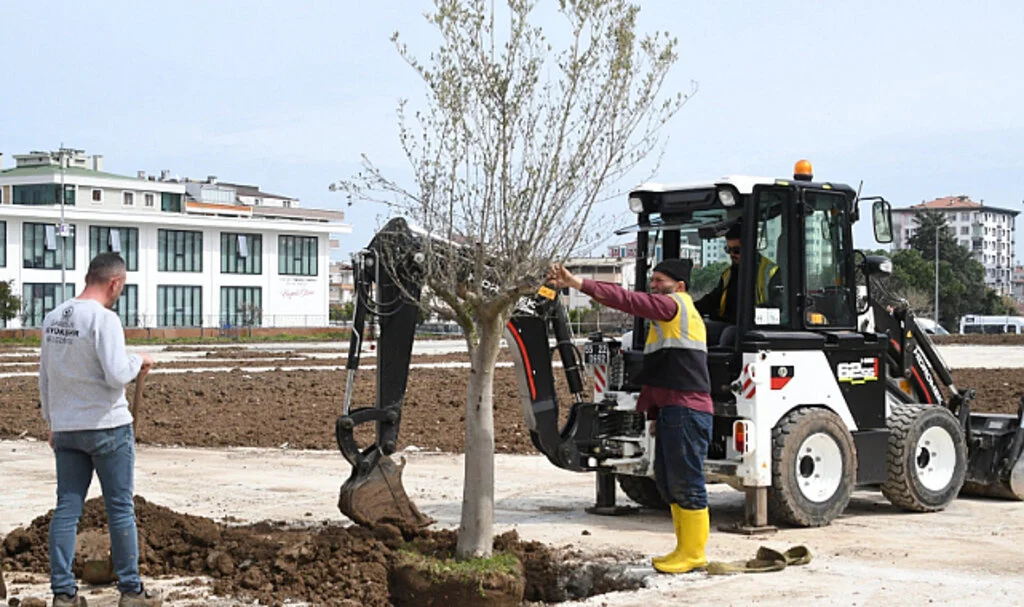 Kütüphane Parkı'nda Peyzaj Çalışmaları Devam Ediyor