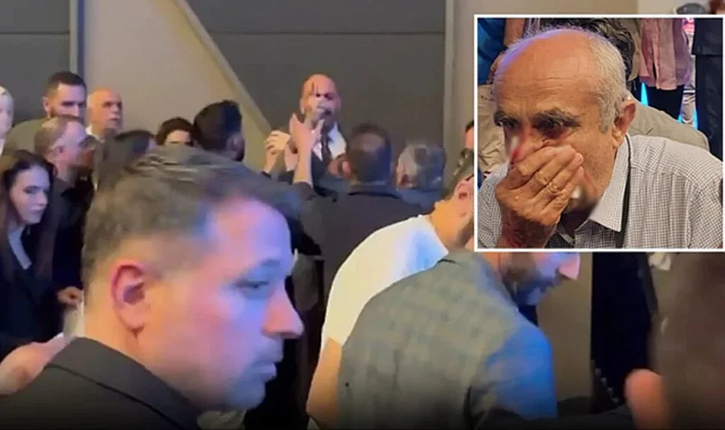 Mazbata töreninde ortalık karıştı! MHP'li isim CHP'li meclis üyesinin burnunu kırdı