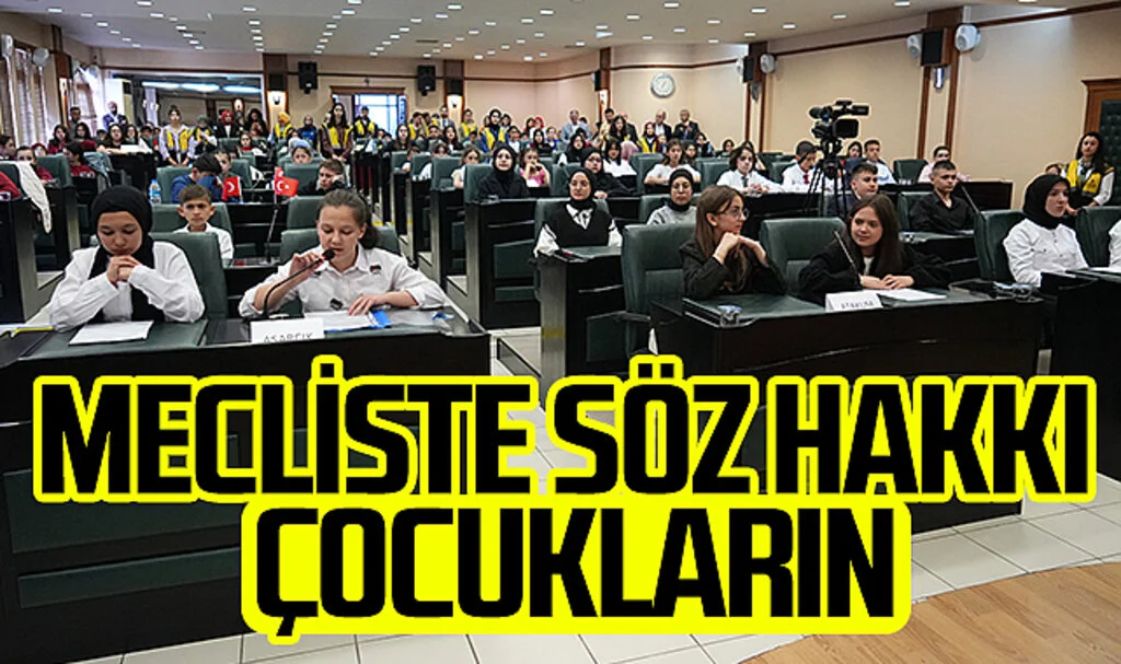 Samsun Büyükşehir Belediye Meclisi'nde söz hakkı çocukların