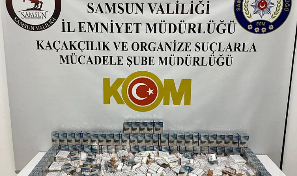 Samsun'da 2 bin 620 adet doldurulmuş makaron sigara ele geçirildi