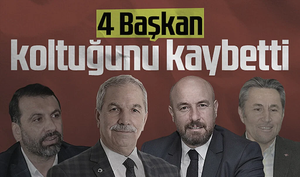 Samsun'da 4 başkan koltuğunu kaybetti