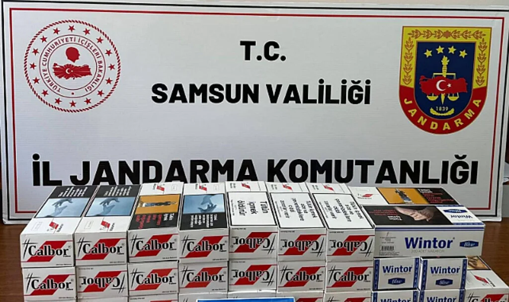 Samsun'da 5 bin 600 sahte bandrollü makaron ele geçirildi