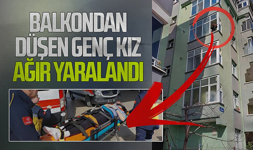 Samsun'da Balkondan düşen genç kız ağır yaralandı