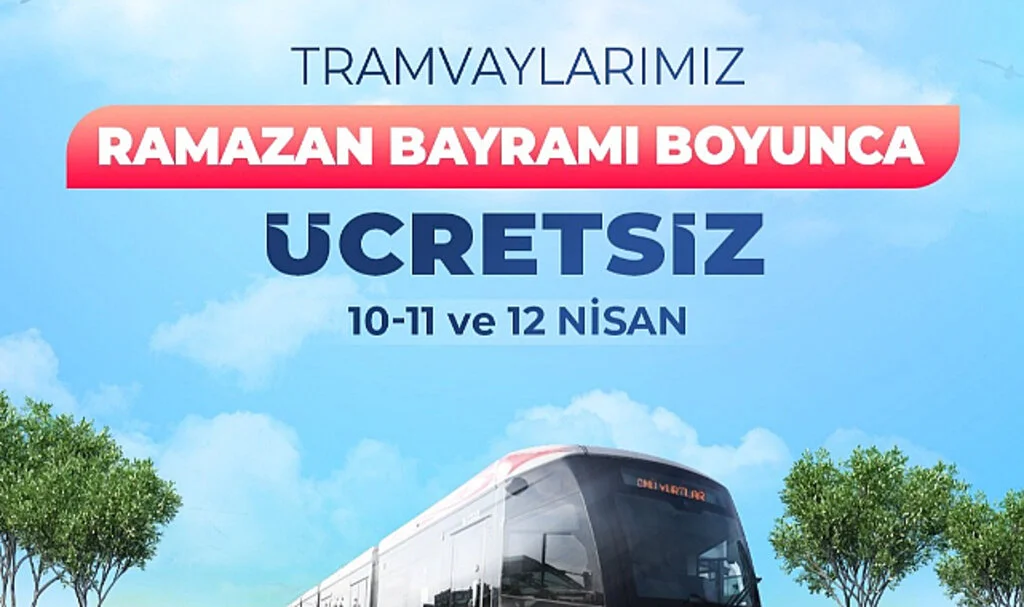 Samsun'da bayramda tramvay ile bazı otobüsler ücretsiz