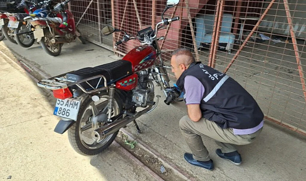 Samsun’da Çalıntı Motosiklet 3 Gün Sonra Bulundu