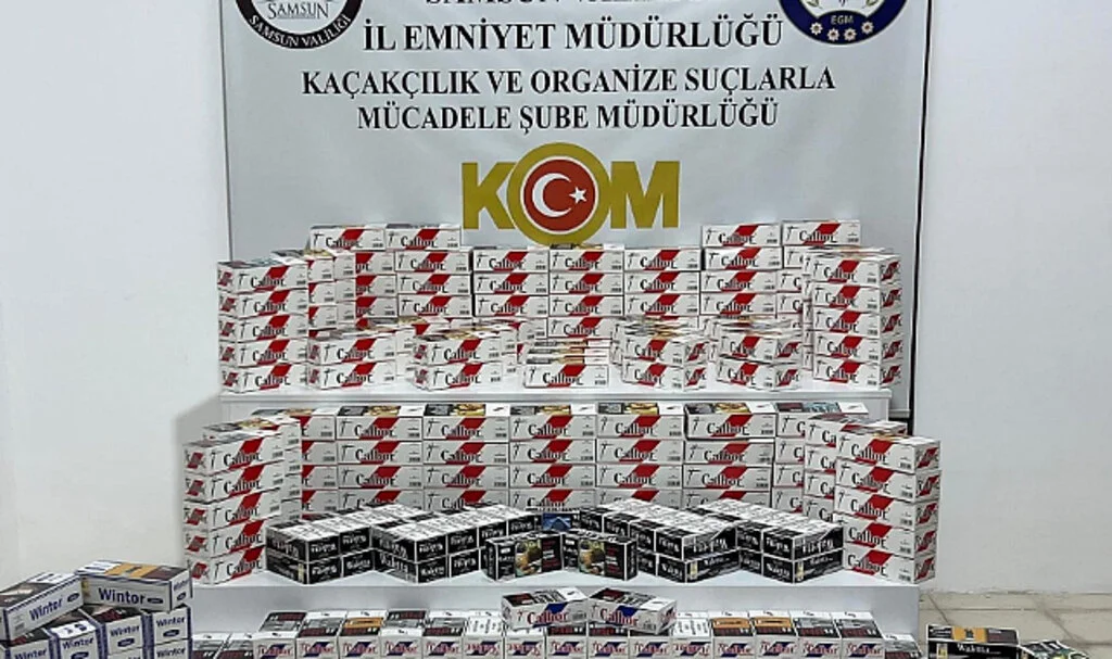 Samsun'da Kaçak Makaron Operasyonu: 77 Bin 600 Sahte Bandrollü Ürün Ele Geçirildi